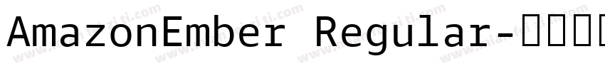 AmazonEmber Regular字体转换